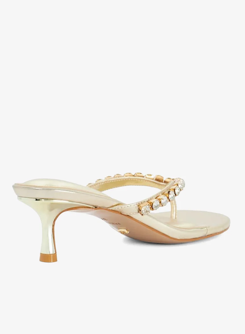 Dune London GOLD Casual Mimis Sandals for Women | Best Price UAE